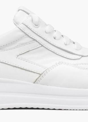 Кроссовки низкие женские  белые натуральная кожа украина  libero - размер 38 (24,5 см)  (модель: