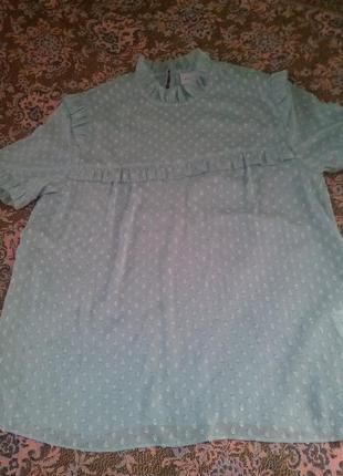 Ніжна блуза м'ятного кольору