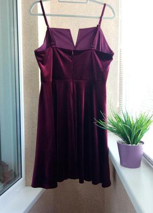 Красивое нарядное бархатное платье миди цветп мансала6 фото