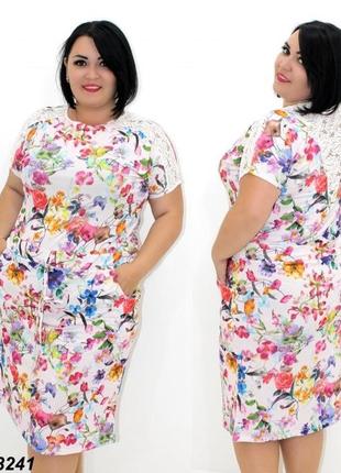 Платье новое, легкое с кружевом