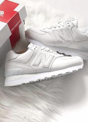 Шикарні білі кросівки new balanceв білому кольорі (весна-літо-осінь)😍6 фото