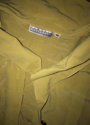 Шелковая винтажная блуза classic collection! р.-404 фото