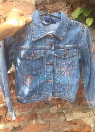 Джинсова куртка 10-11рочків