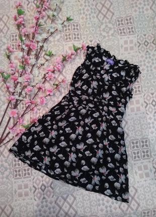 Платье летнее в цветочный принт