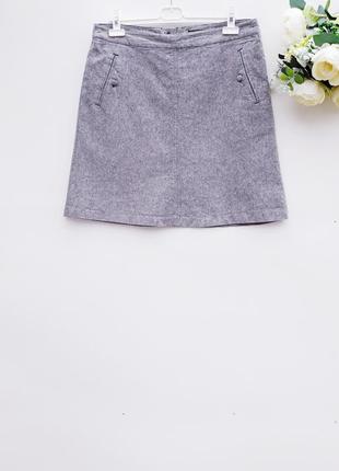 Натуральная юбка миди с карманами юбка трапеция льняная юбка
