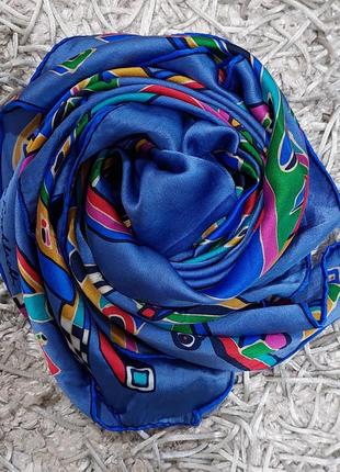 Шикарний женский шелковий платок от christian fischbacher.6 фото
