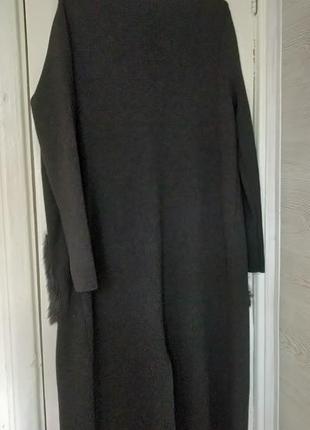 Продам новое женское демисезонное чёрное пальто накидка stradivarius5 фото