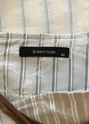 Идеальная юбка в полоску с кружевом,а-ля на запах green house7 фото