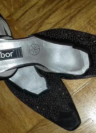 Изящные туфли фирмы gabor натуральная кожа1 фото