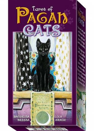Карти таро язичницьких кішок 10х6 см (tarot of pagan cats )