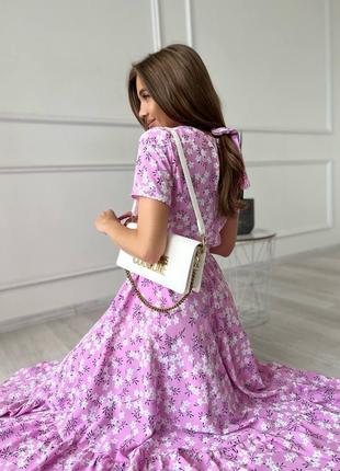 Гарна сукня міді в квіточку10 фото
