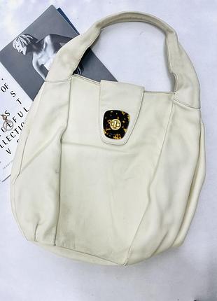 Max mara большая сумка кожа оригинал айвори
