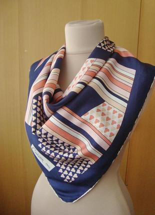 Carven paris, 100% шелк, платок шейный.