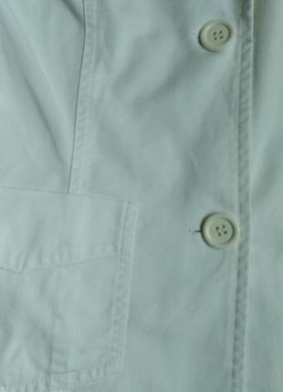 Пиджак/жакет белого цвета со стразами на спинке7 фото