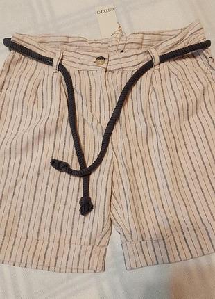Пляжные льняные шорты