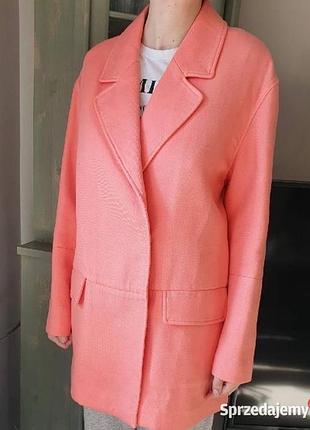 Коралловый подовжений пиджак zara xs-s🔥🔥🔥