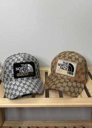 Кепка бейсболка коллаборация the north face & gucci