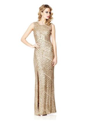 Вечернее макси платье в пайетки 10