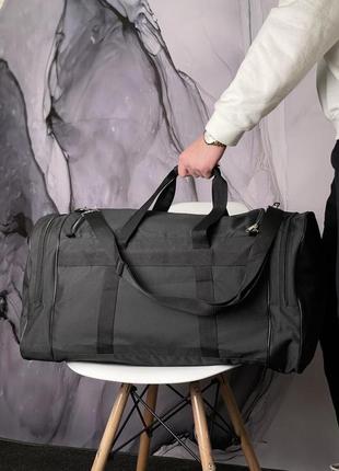 Дорожная сумка черная under armour белое лого3 фото