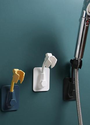 Кронштейн для душа с регулировкой пластиковый желто-синий