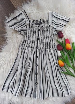 Красивый натуральный сарафанчик на 6-8р