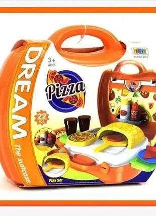 Дитячий ігровий набір кухня pizza у валізці 50312