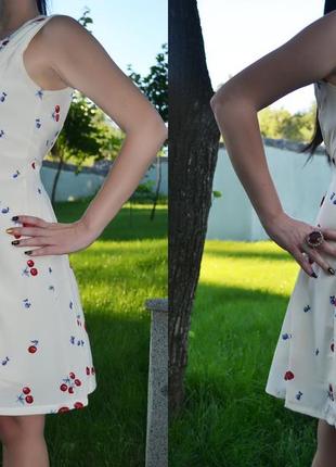 Плаття дзвіночок полуниця з вишнею2 фото