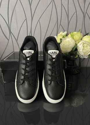 Кеды karl lagerfeld, чёрные кеды karl lagerfeld, chivon sequins lace up sneaker4 фото