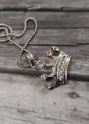 Кулон метал кристали