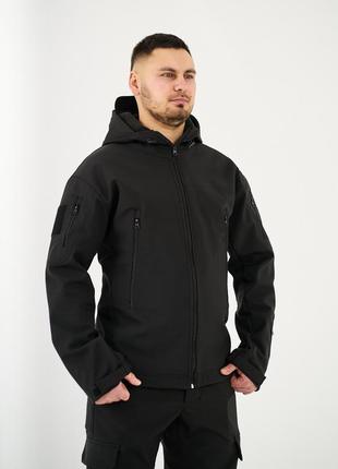 Куртка ukm softshell чорний