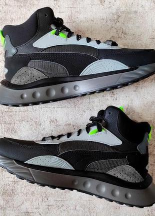 Кроссовки puma wild rider mid оригинал пума высокие зимние3 фото