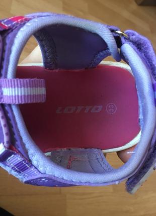Текстильні сандалі для дівчинки lotto 4
