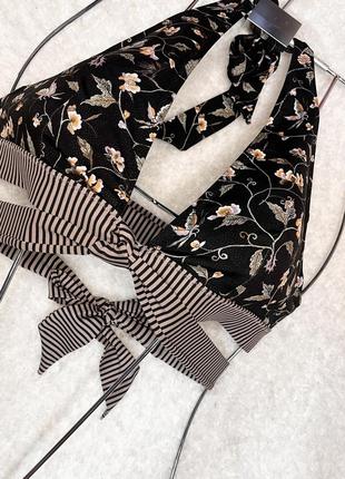 Купальник в цветочный принт h&m