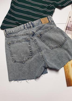 Стильные синие шорты мом pull &amp; bear 4