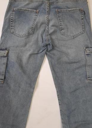 Чоловічі джинси карго з кишенями.7 фото