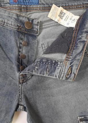 Чоловічі джинси карго з кишенями.6 фото
