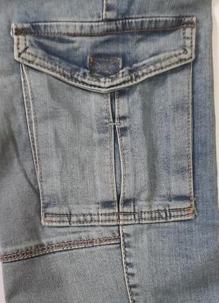 Чоловічі джинси карго з кишенями.10 фото