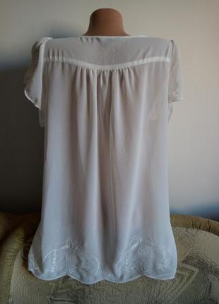 Распродажа! белоснежная кружевная блузка, р. 125 фото