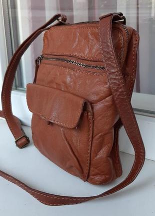 Фірмова шкіряна сумка cross-body white stuff.