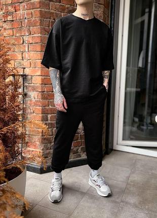 Костюм оверсайз, футболка и штаны