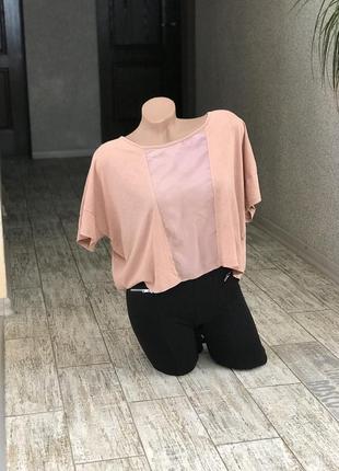 Футболка оверсайз кроп h&m