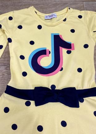 Платье летнее canan kids на 4-5 года (110-116 см) платье tik tok2 фото