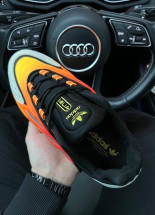 Мужские кроссовки adidas ozelia originals black orange2 фото