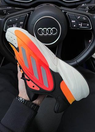 Мужские кроссовки adidas ozelia originals black orange3 фото