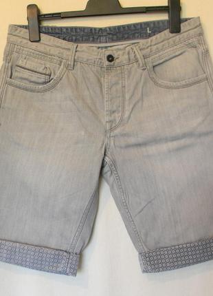 Муж.джинсовые шорты maddison р.l хлопок1 фото