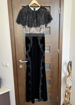 Платье вечернее черное, туречковое, размер s6 фото