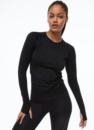Спортивный лонгслив, кофта h&m, новый
