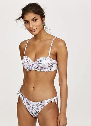 Купальник в цветочный принт h&m