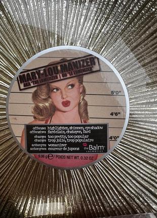 Thebalm mary-lou manizer highlighter &amp; shadow1 фото