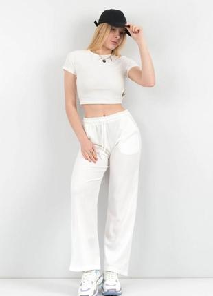 Женские прогулочные прямые  брюки штаны